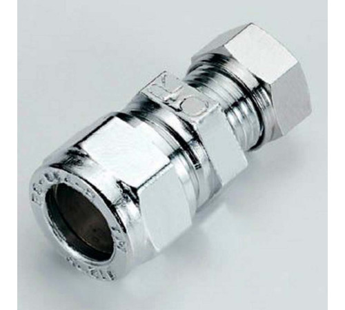 Муфта обжимная Tiemme хромированная 10х10 мм 1130019