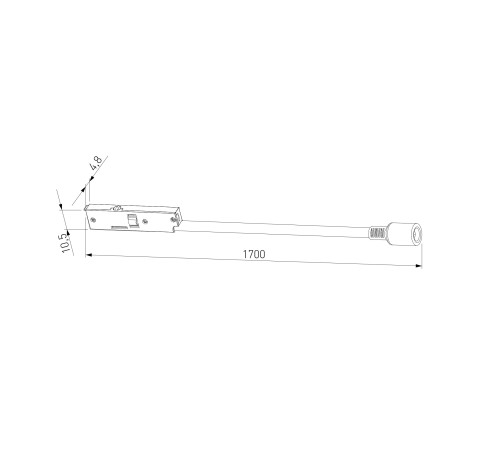 Mini Magnetic Ввод питания M черный 85196/00