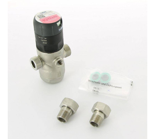 Редуктор давления BWT D1 Inox 1/2 1.5-7 бар PN25 для горячей воды 125300295