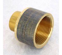 Переходник круглый Viega 1 x 1 1/2 дюйма НВ бронза 650858