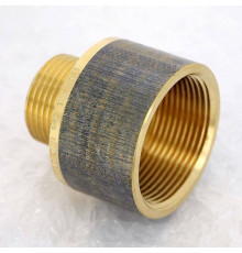 Переходник круглый Viega 1 x 1 1/2 дюйма НВ бронза 650858