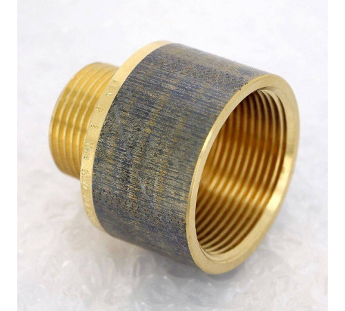 Переходник круглый Viega 1 x 1 1/2 дюйма НВ бронза 650858