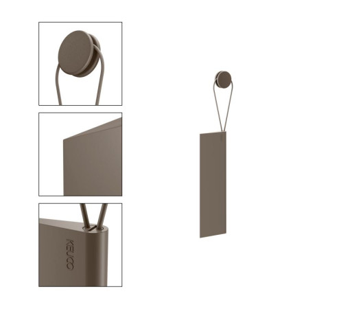 Скребок для душа с настенным держателем KEUCO Universal трюфель 04959 140000