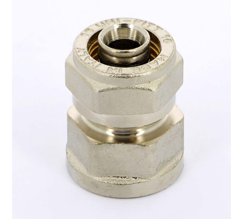 Муфта обжимная никелированная Uni-Fitt 16x1/2 ВР 661N6200