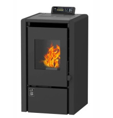 Камин пеллетный ZOTA A6H13 6 кВт WiFi black 00-00001291