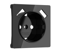Накладка для розетки USB (черный акрил) W1179548