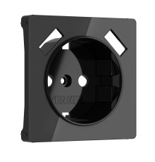 Накладка для розетки USB (черный акрил) W1179548