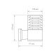 Настенный уличный светильник 1408 Techno черный IP54 1408 Techno черный