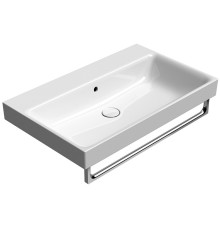 Раковина накладная/подвесная GSI Nubes 800x500 мм без отверстия белая глянцевая 9622011