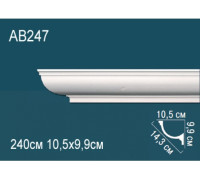 Карниз потолочный Perfect AB247 полиуретановый 170x170x2000 мм AB247