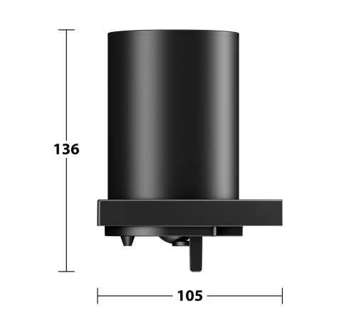 Дозатор для жидкого мыла KEUCO Edition 11 черный матовый 11152 379000