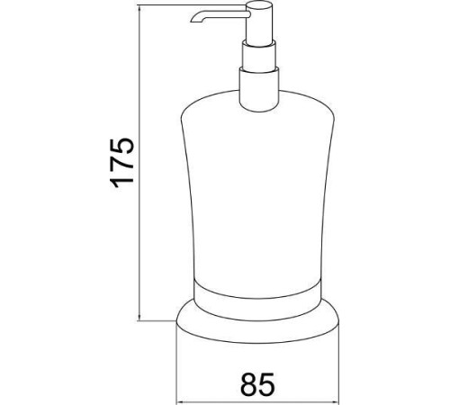 Дозатор для жидкого мыла настольный Boheme Brillante хром 10439