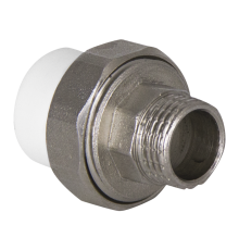 Муфта комбинированная разъемная (Американка) TEBO PP-R 25x1 НР 015020906