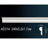 Молдинг Perfect AD314 полиуретановый 2000х25х13 мм AD314