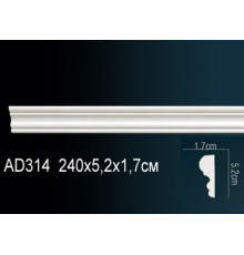 Молдинг Perfect AD314 полиуретановый 2000х25х13 мм AD314