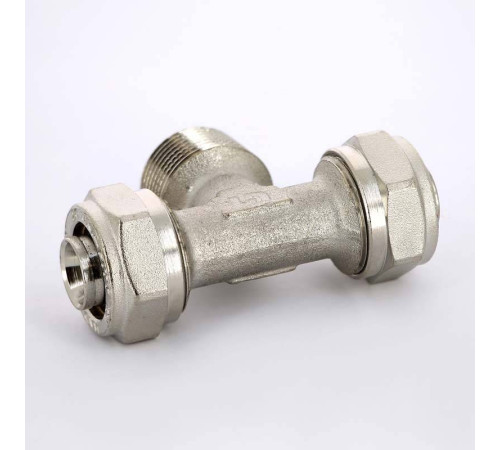 Тройник обжимной Uni-Fitt никелированный 20x1/2x20 наружная резьба 668N7270