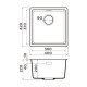 Кухонная мойка Omoikiri Kata 40-U-BE Artgranit 40x42 см ваниль 4993394