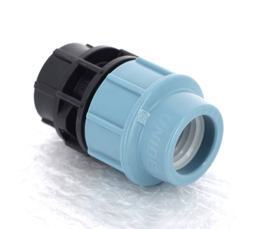 Муфта обжимная Unidelta для труб ПНД с внутренней резьбой 32х1 1004032004