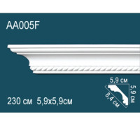 Карниз потолочный полиуретановый гибкий Perfect AA005F