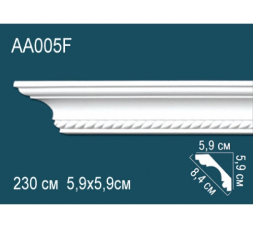 Карниз потолочный полиуретановый гибкий Perfect AA005F