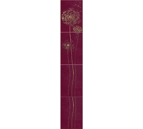 Бордюр Atem Silk Oduvan розовый PN 27.5х7 см х9999019122