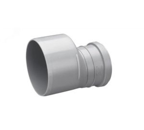 Переход канализационный однораструбный короткий Uponor 110/50 мм серый 1051277