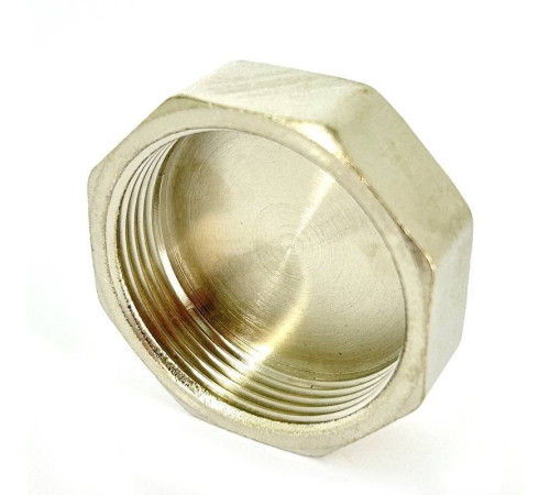 Заглушка латунная LD Pride 1 1/2 ВР никелированная 67.504.40