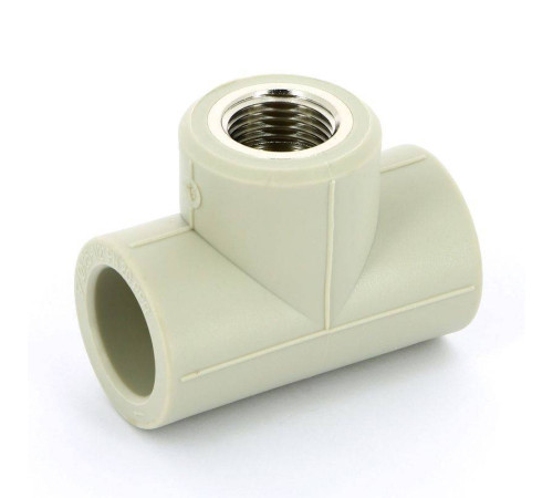 Тройник полипропиленовый FV-Plast 25х1/2х25 мм с внутренней резьбой 222026