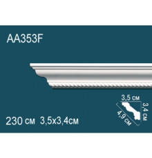 Карниз потолочный полиуретановый гибкий Perfect AA353F