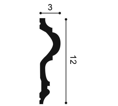 Молдинг Orac Decor New Classics Manoir P8050