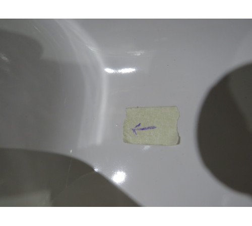 Раковина накладная GSI Kube X 370х600 мм без отверстия под смеситель белая 945311_УЦ/7