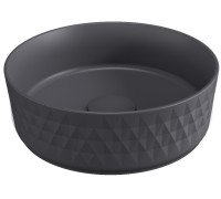 Раковина-чаша Allen Brau Fantasy 36х36х12 см антрацит 4.11033.AN
