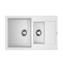 Кухонная мойка Omoikiri Daisen 78-2T-WH Tetogranit 78x51 см белый 4993530
