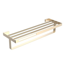 Полка для полотенец Boheme Q 60х23х12 см золото глянцевое 10947-G