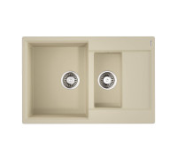 Кухонная мойка Omoikiri Daisen 78-2T-BE Tetogranit 78х51 см ваниль 4993529