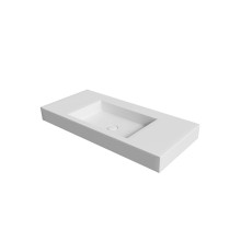 Раковина подвесная Armadi Art Flat 100.4х45.2х10 см белая 888-100