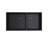 Кухонная мойка Omoikiri Taki 85-2-LB-U/IF Side-GB 85x44 см графит 4997039