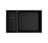 Кухонная мойка OMOIKIRI Taki 69-2-U/IF-R Side-GB 69,5x44 см графит 4993183