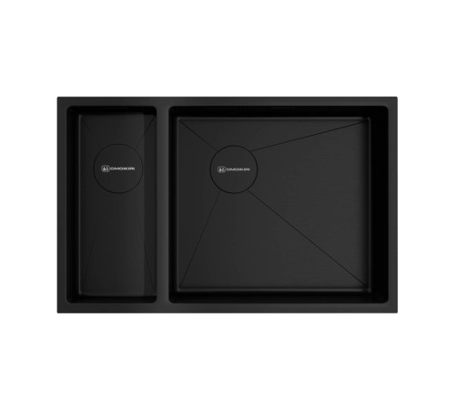 Кухонная мойка OMOIKIRI Taki 69-2-U/IF-R Side-GB 69,5x44 см графит 4993183