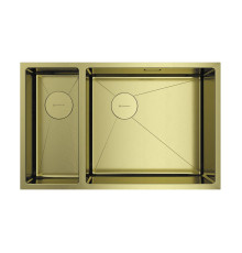 Кухонная мойка OMOIKIRI Taki 69-2-U/IF-R Side-LG 69,5x44 см светлое золото 4993184