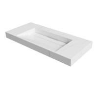 Раковина мебельная Armadi Art Flat 101х45.2х8 см прямоугольная белая 859-100-CLCT