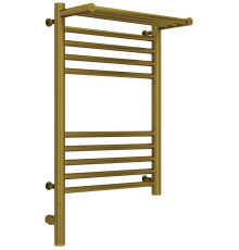 Полотенцесушитель электрический Сунержа Богема 3.0 с 1 полкой 43.2x72.4 см левый состаренная бронза 05-5806-6040