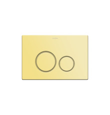 Кнопка смыва Boheme для инсталляции ультраплоская 2 режима нержавеющая сталь золото 649-G