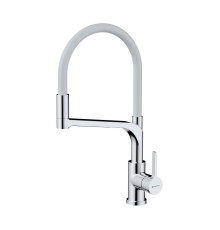 Смеситель для кухни Omoikiri Sinto 2 Plus-C-WH с выдвижным изливом и подключением фильтра 4994378