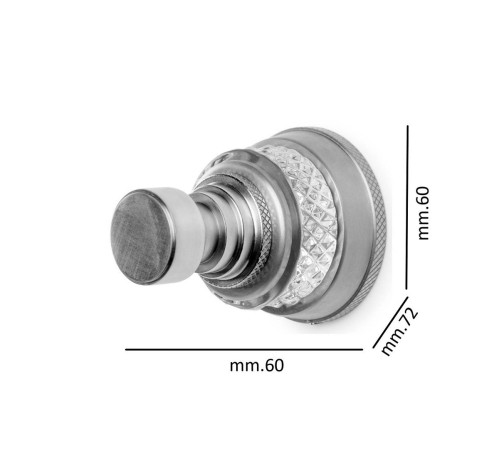 Крючок для полотенец Boheme Aura хром 10246-CR