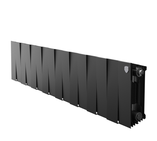 Радиатор биметаллический Royal Thermo PianoForte 200 Noir Sable 16 секций боковое подключение НС-1346007