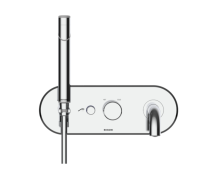 Внешняя часть смесителя для ванны BOSSINI PLY на 2 выхода с лейкой и шлангом хром Z00945.030