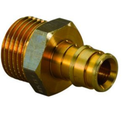 Штуцер цанговый латунный Uponor Vario PEX 20-G1/2 НР 1135753