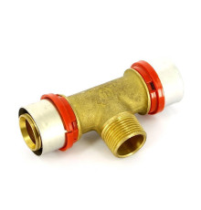 Тройник пресс с наружной резьбой TIEMME 32х3/4х32 1650657