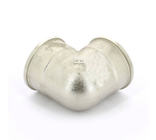 Угольник латунный никелированный Tiemme 1 1/2х1/2 ВР-ВР 1500412